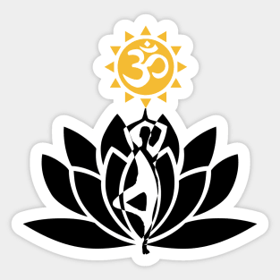 Lotus Flower - Om Yoga Sticker